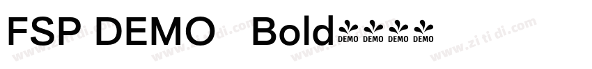 FSP DEMO   Bold字体转换